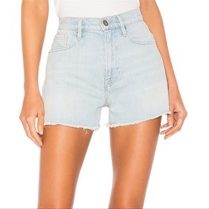 frame denim shorts